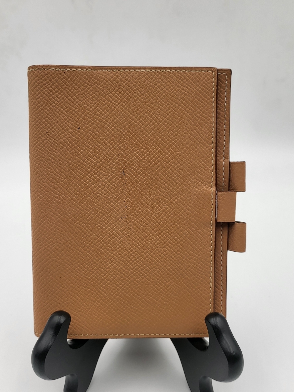 HERMES Bearn Epsom Leather Couverture Passport/Agenda, Authentic..